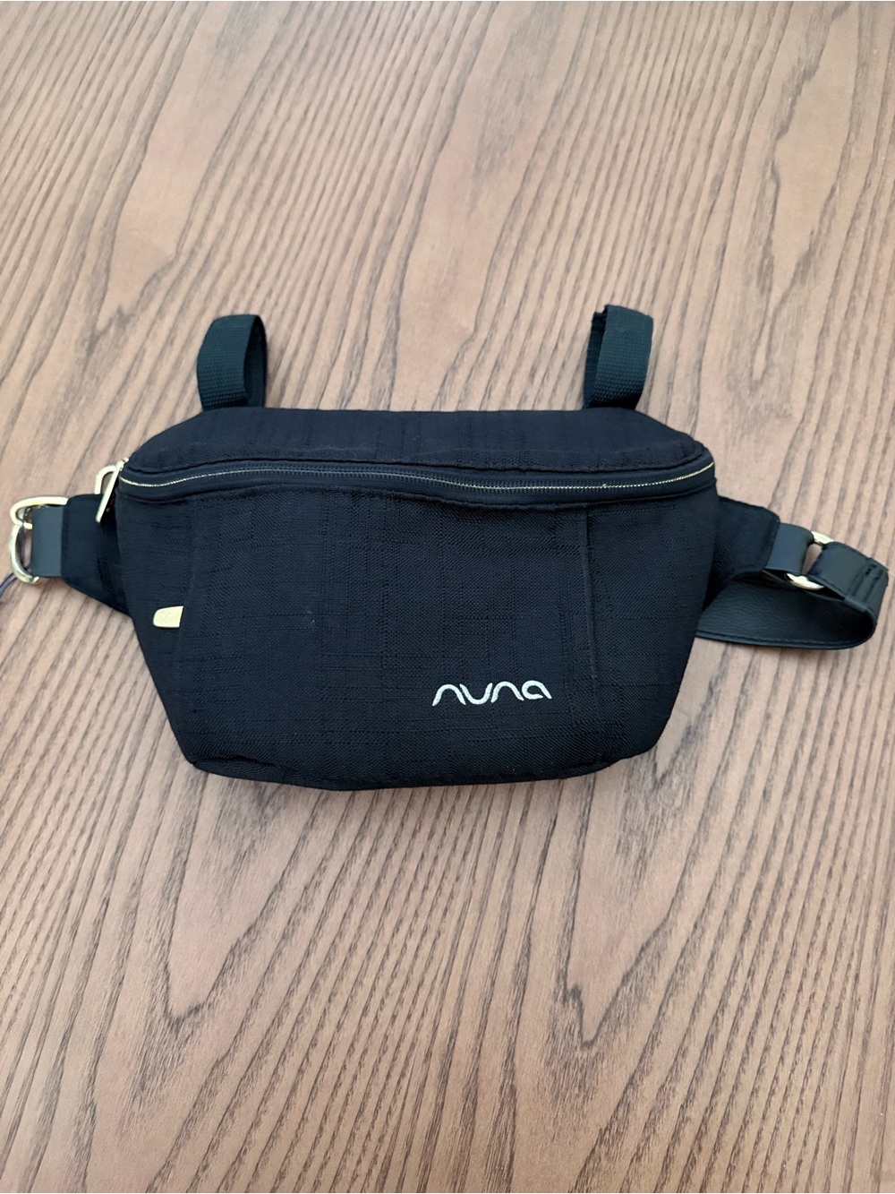 Nuna Stroller Parent Organizer Bag Black Zip Crossbody Accessory